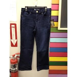 Diane Gilman dg2 flare jeans size 12Petite dark wash new from HSN